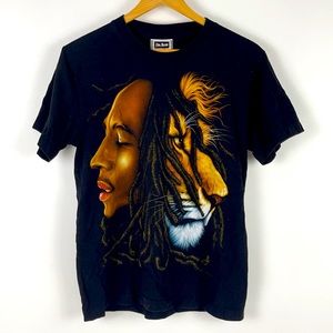 ✨3/$25✨ Bob Marley Split Face Full Graphic Tee